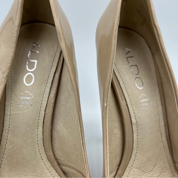 Women's Aldo High Heel Dress Shoe Cream / Beige and Coral US 7.5 - Picture 3 of 13
